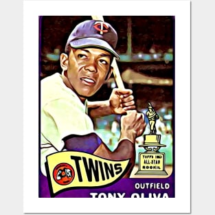 1965 Tony Oliva Minnesota Twins All-Star Rookie Posters and Art
